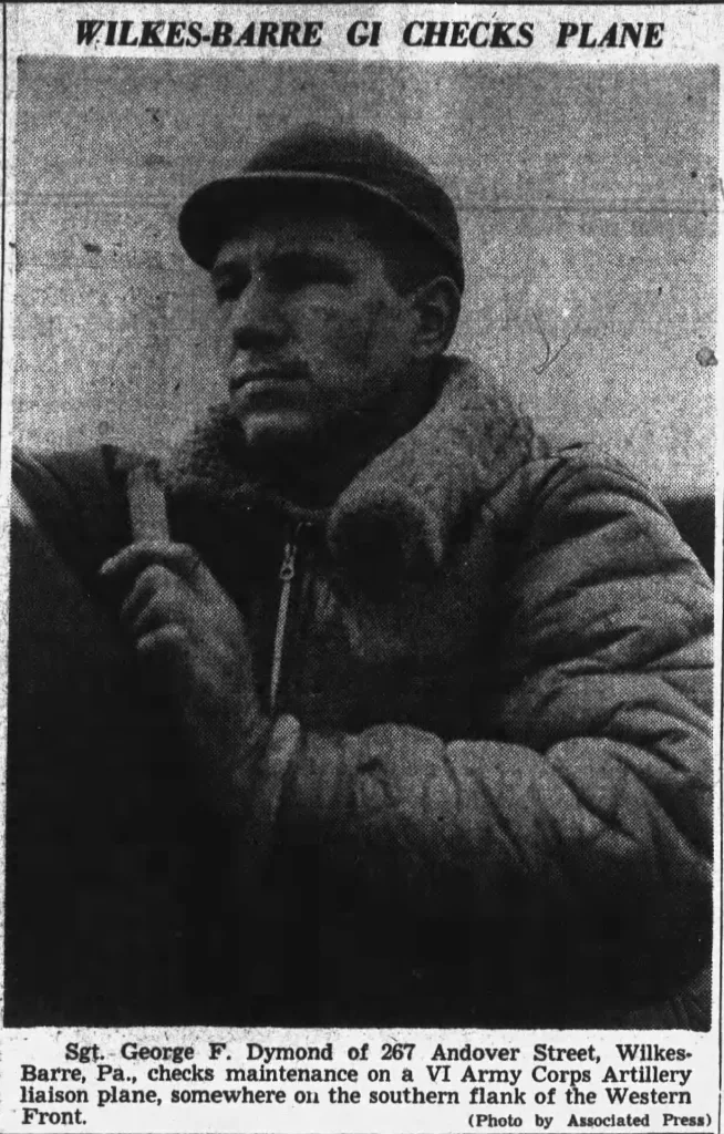 War time photo of the father of missing girl Joan Dymond, Wilkes-Barre